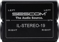 IL-STEREO-19 Pro Audio Hum Eliminator Two Channel RCA HiFi Style Stereo Isolator Transformer Coupler