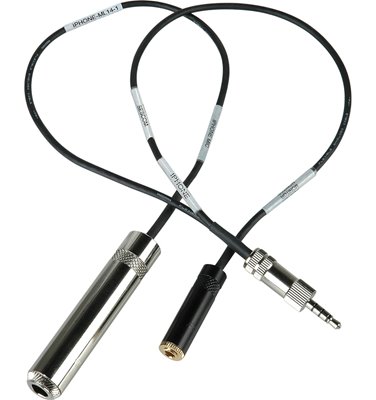 IPHONE-ML14-1 - iPhone/iPod/iPad TRRS to 1/4 Mic & 3.5mm Headphone Jack Cable