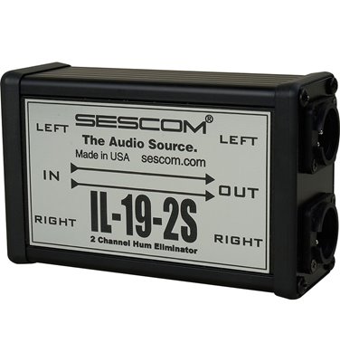 IL-19-2S Pro Audio Hum Eliminator Two Channel Inline with Isolation