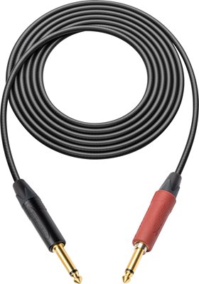 Instrument Cable 1/4 Inch to Neutrik 1/4 Inch TS Silent Plug PRO-SP-SP