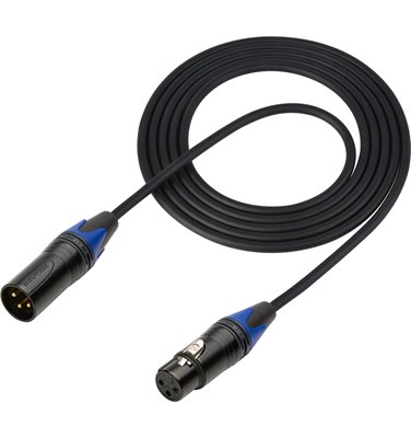 Non-Plenum Lighting Control Cable 3-Pin XLR Male to 3-Pin XLR Female DMX-3M3F