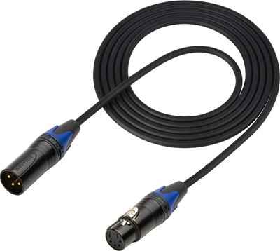 Non-Plenum Lighting Control Cable 3-Pin XLR Male to 5-Pin XLR Female DMX-5F3M