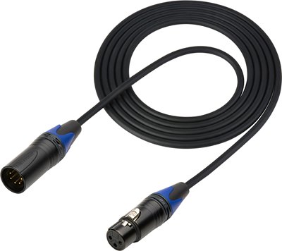 Non-Plenum Lighting Control Cable 5-Pin XLR Male to 3-Pin XLR Female DMX-5M3F
