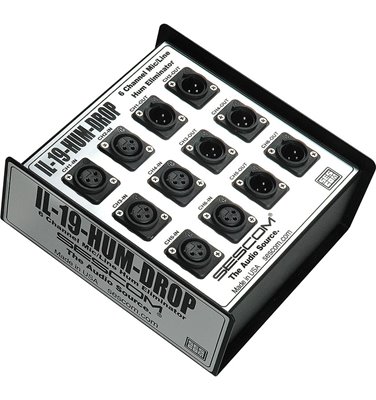 IL-19-HUM-DROP Pro Audio Hum Eliminator 6 ChannelSnake Box with Isolation
