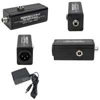 SES-UBB-1646 Active 1-Channel Unbalanced RCA to Balanced XLR Audio Converter