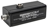 SES-UBB-1646 Active 1-Channel Unbalanced RCA to Balanced XLR Audio Converter