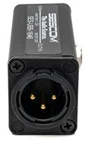 SES-UBB-1646 Active 1-Channel Unbalanced RCA to Balanced XLR Audio Converter