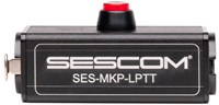 Sescom SES-MKP-LPTT Inline XLR Female to Male Latching Push-To-Talk Microphone Signal On/Off Switch