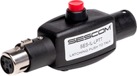 SES-IL-LPTT Direct Connect Inline XLR Female to Male Latching Push-To-Talk Mic Signal On/Off Switch