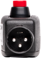 SES-IL-LPTT Direct Connect Inline XLR Female to Male Latching Push-To-Talk Mic Signal On/Off Switch