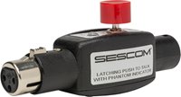 SES-IL-LPTT Direct Connect Inline XLR Female to Male Latching Push-To-Talk Mic Signal On/Off Switch