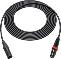 SCXXJ-S-B Mic cable XLR Male to XLR Female with Rotary On-Off Switch - Black Metal Housing