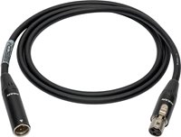 Sub-miniature Mic Cable Series 3-Pin Mini XLR Male to 3-Pin Mini XLR Female