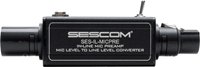SES-IL-MICPRE Active Inline XLR Microphone Preamplifier with Power Switch & Adapter