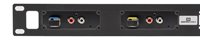 SES-X-RM2 1RU Rack Mount for 4 Sescom SES-X-FA2LRL01 or SES-X-FA2LRT01 Audio Fiber Transmitters and/or Receivers