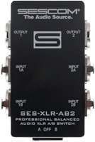 SES-XLR-AB2 Two Source to One Destination 2-Channel Balanced Passive XLR A/B Stereo Audio Switch