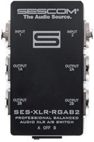 SES-XLR-RGAB2 One Source to Two Destination 2-Channel Balanced Passive XLR A/B Stereo Audio Switch