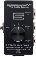 SES-XLR-RGABC Professional Grade Balanced Audio Passive A/B/C Switch Reverse-Gender XLR Switcher