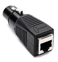 DMX-5XF-CAT5 5-pin XLR Female to RJ45 DMX Adapter