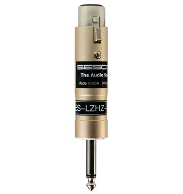 SES-LZHZ-XF14 XLR Female to 1/4 Inch Male Low Z to High Z Impedance Matching Transformer