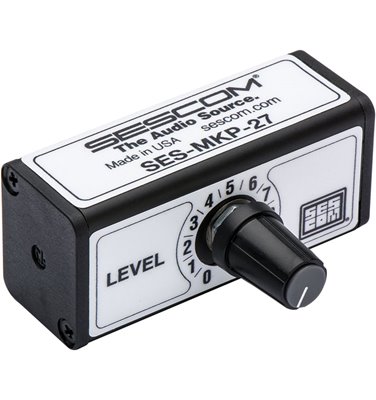 SES-MKP-27 3.5mm to 3.5mm Stereo Volume Control for Line Level Devices