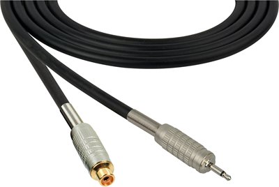 4 Conductor Audio Cable 3.5mm TS Male to RCA Female