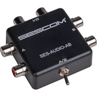SES-AUDIO-AB RCA Stereo Audio MP3 iPod FLAC WMA A/B Switch