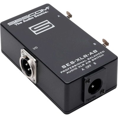 SES-XLR-AB Balanced Audio Pro Grade XLR A/B Passive Switch
