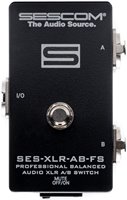 SES-XLR-AB-FS Balanced XLR A/B Passive Foot Switch with Disconnect/Mute