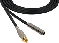 4 Conductor Audio Cable 1/4 Inch TS Female to RCA Male