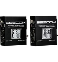 SES-X-FA2 Portable Battery Powered 2-Channel Mic & Line Level Audio Over Single Fiber Extender Kit