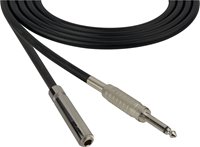 4 Conductor Audio Cable 1/4 Inch TS Male to Female
