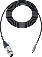 4 Conductor Audio Cable  3.5mm TRS Male to 3-Pin XLR Female