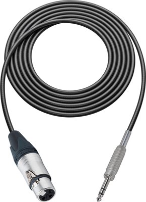 4 Conductor Audio Cable XLR Female to 1/4 Inch TRS Male