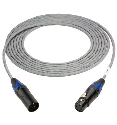 Plenum Lighting Control Cable 5-Pin XLR-Male to 5-Pin XLR-Female P/DMX